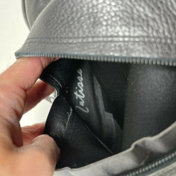 Matisse Size 7 Ramsey Riding Boots Black Leather Knee High Flat Fringe Cowboy - Picture 10 of 10